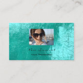 Foto Evenement Make-up Artiest Leer Shimmering Aqu Visitekaartje (Voorkant)