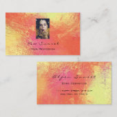 Foto Evenement Make-up Leven Koraal Leer Goud Lux Visitekaartje (Voorkant / Achterkant)