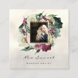 Foto Evenement Planner Make-up Artiest Groen Vierkante Visitekaartje