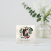 Foto Evenement Planner Make-up Artiest Groen Vierkante Visitekaartje (Staand voorkant)