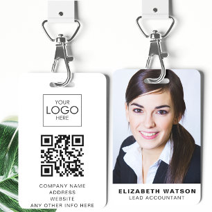 Foto Event ID Aangepaste Lanyard Naam Tag QR Code Badge