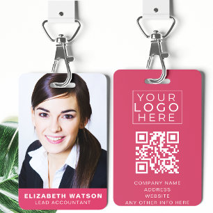 Foto Event ID Aangepaste Lanyard Naam Tag QR Code Badge