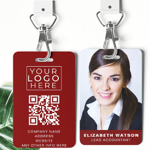 Foto Event ID Aangepaste Lanyard Naam Tag QR Code Badge