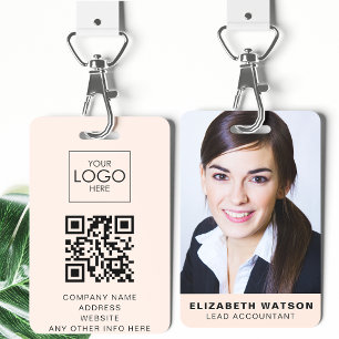 Foto Event ID Custom Lanyard Naambadge QR Code Badge