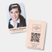 Foto Event ID Custom Lanyard Naambadge QR Code Badge (Voor- en achterkant)