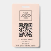 Foto Event ID Custom Lanyard Naambadge QR Code Badge (Achterkant)