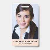 Foto Event ID Custom Lanyard Naambadge QR Code Badge (Voorzijde)