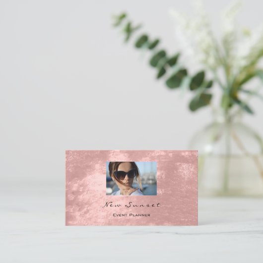 Foto Event Planner Make-up Roos Shimmering VIP Visitekaartje (Staand voorkant)