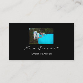 Foto Event Planner Zwart Wit Elegant Modern Visitekaartje
