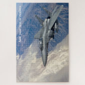 Foto: F-15 vliegtuig van de strike Eagle-strijder; Legpuzzel (Verticaal)