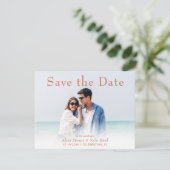 Foto Fade Save the Date Aankondiging Plat Kaart (Staand voorkant)