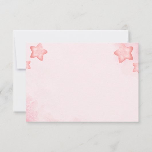 Foto Fairy Eerste Meisje's 1e Verjaardag Bedankkaart (Achterkant)