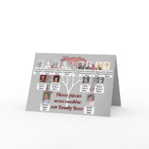 Foto Familie Bomen Roze Fractal Tree Grijs