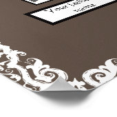 Foto Familie Boom Kant Kijk Grens op Bruin Poster (Hoek)