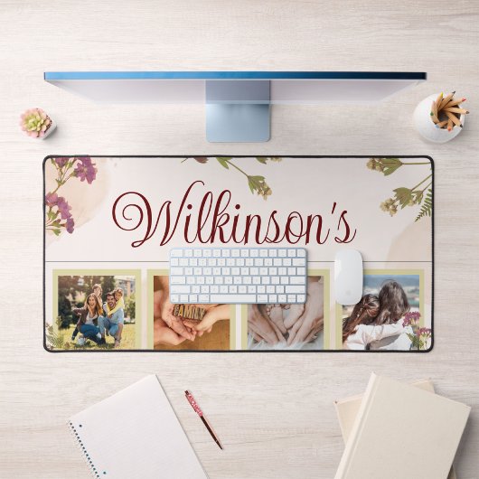 Foto Familie Gepersonaliseerde Desktop Mat, Muisma Bureaumat