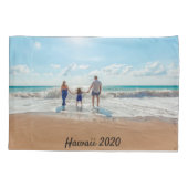 Foto familie zomervakantie kussensloop (Achterkant)