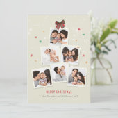 Foto Family Tree Christmas Feestdagenkaart (Staand voorkant)