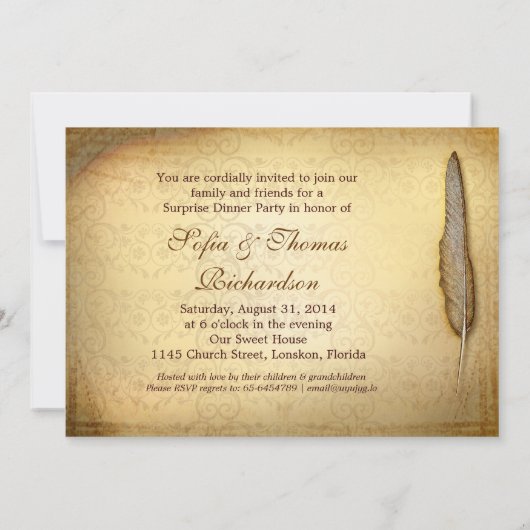  foto fancy uitnodigingen tot vijftig jaar (Achterkant)