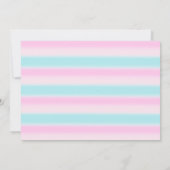 Foto: Faux Gold Unicorn Rainbow 1st Birthday Kaart (Achterkant)