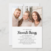 Foto Favoriete Dingen Cadeau Exchange Vakantie Par Kaart (Voorkant)