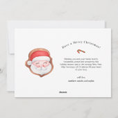 Foto Feestelijk Gingerbread House Kerstmis Feestdagenkaart (Achterkant)