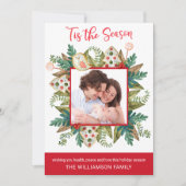 Foto, feestkoekjes en Greenery Dit is het seizoen Feestdagenkaart (Voorkant)