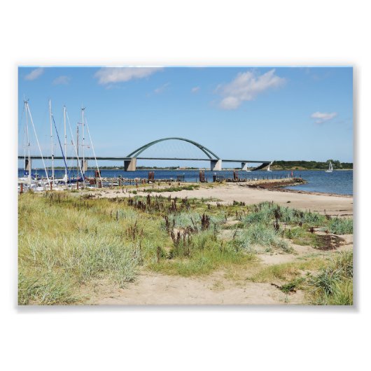 Foto Fehmarnsundbrücke und Fehmarnsund Afdruk (Voorkant)