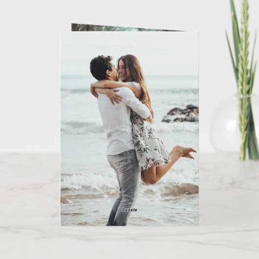 Foto Feliz Aniversario Birthday Kaart (Achterkant)