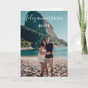 Foto Feliz Aniversario Birthday Kaart