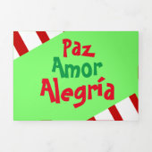 Foto Feliz Navidad Spaans Xmas Feestdagen Drieluik Wenskaart (Cover)