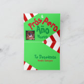 Foto Feliz Navidad Spanish Xmas Lettering Feestdagen Kaart (Binnen)