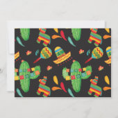 Foto: Fiesta First Birthday Invitation Kaart (Achterkant)