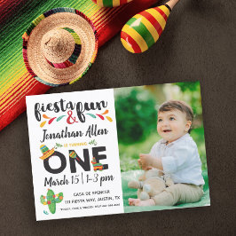 Foto: Fiesta First Birthday Invitation Kaart