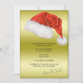 Foto Fiesta Navideña Christmas Party Invitation Kaart (Achterkant)