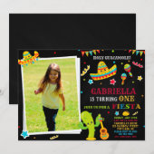 Foto Fiesta-uitnodiging Fiesta-verjaardaguitnodigi Kaart (Voorkant / Achterkant)