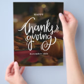 Foto Fijne Thanksgiving sociale media Flyer (Hand)