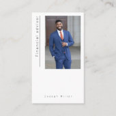 Foto financieel adviseur investment Visitekaartje (Voorkant)