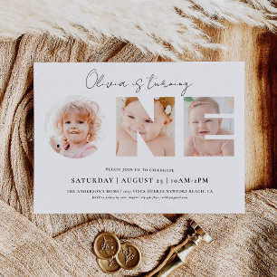 Foto: First Birthday, 1st Birthday Invitation Kaart