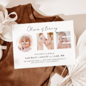 Foto: First Birthday, 1st Birthday Invitation Kaart