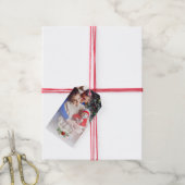 Foto: First Kerstfeest Baby Poinsettia Cadeaulabel (Met Touw)