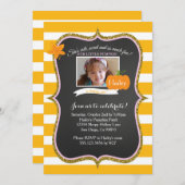 Foto: First Pumpkin Birthday Party Invitation Kaart (Voorkant / Achterkant)
