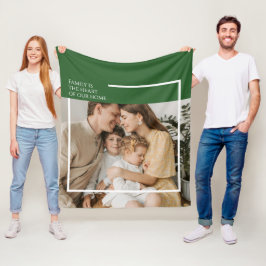 Foto Fleece Deken met Bericht – Gezellig & Modern