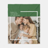 Foto Fleece Deken met Bericht – Gezellig & Modern (Voorkant)