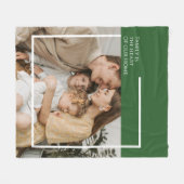 Foto Fleece Deken met Bericht – Gezellig & Modern (Voorkant (Horizontaal))