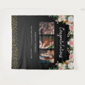 Foto Floral Black Tapestry van High School Afstude Wandkleed (Voorkant (horizontaal))