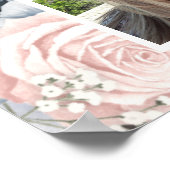 Foto Floral Celebrating the life Funeral Poster (Hoek)