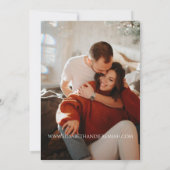 Foto Floral Classic Wedding Save the Date Kaart (Achterkant)