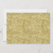 Foto Floral Glitter Horse Birthday Invitation Kaart (Achterkant)