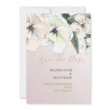 Foto Floral Magnolia Blush Save the Date