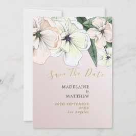 Foto Floral Magnolia Blush Save the Date